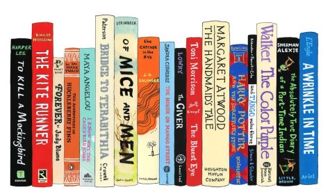 These are a few of the most common books that have been challenged/banned in the United States. Image courtesy of PBS