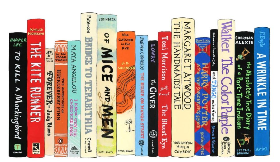 These are a few of the most common books that have been challenged/banned in the United States. Image courtesy of PBS