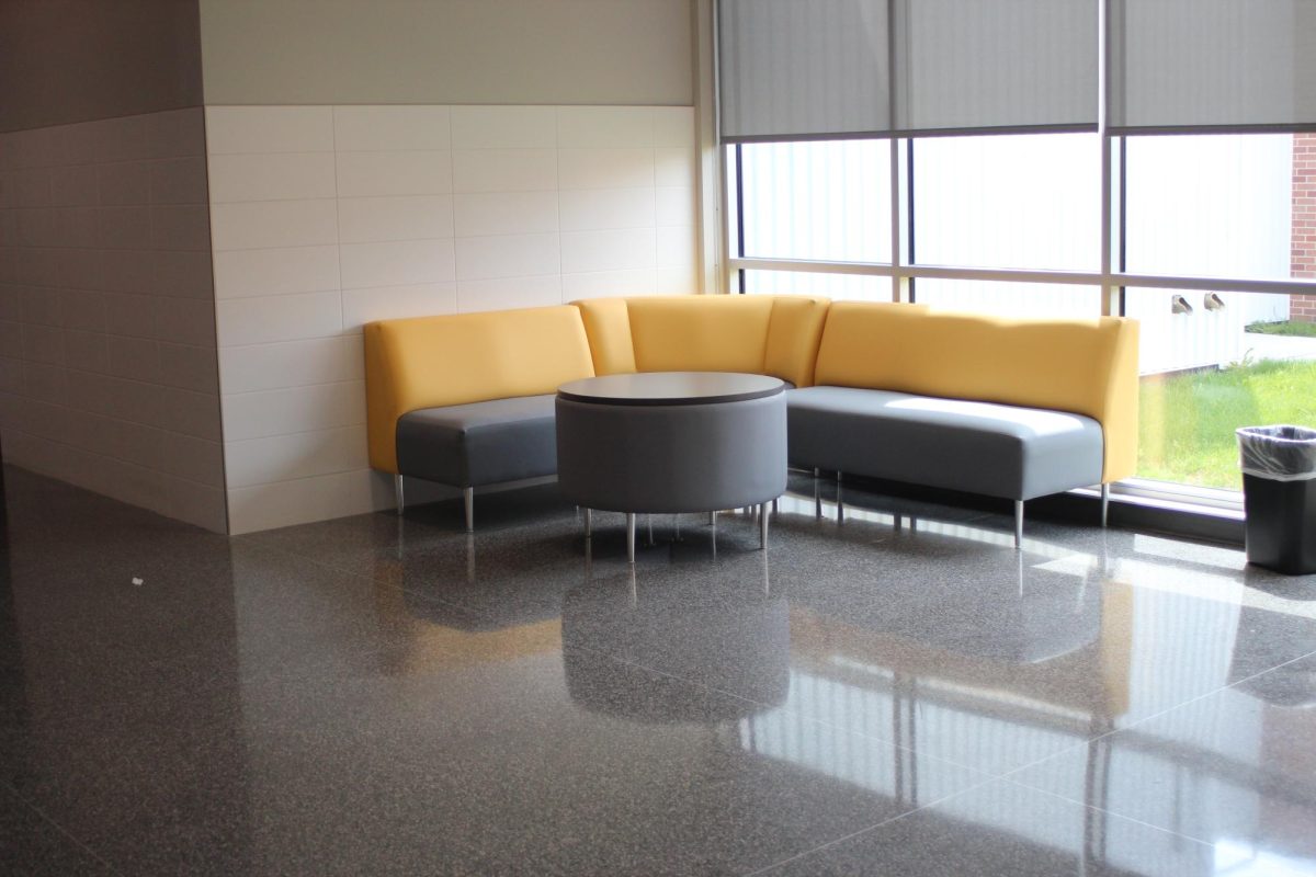 There are even more lounge areas created in the school for students to use.
