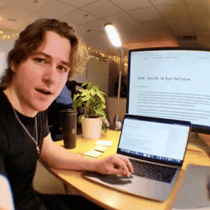 GIF created by Aaron Ross using Sora 2, an artificial intelligence tool.