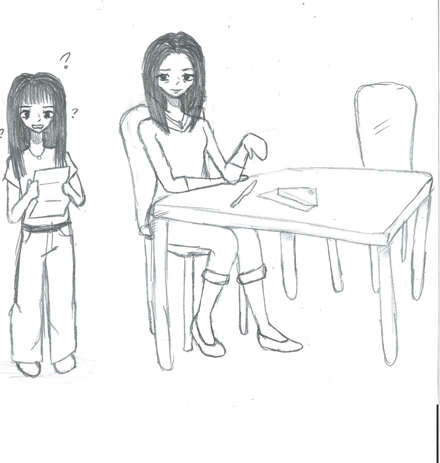 Dibujo de Hannaly Sandoval.