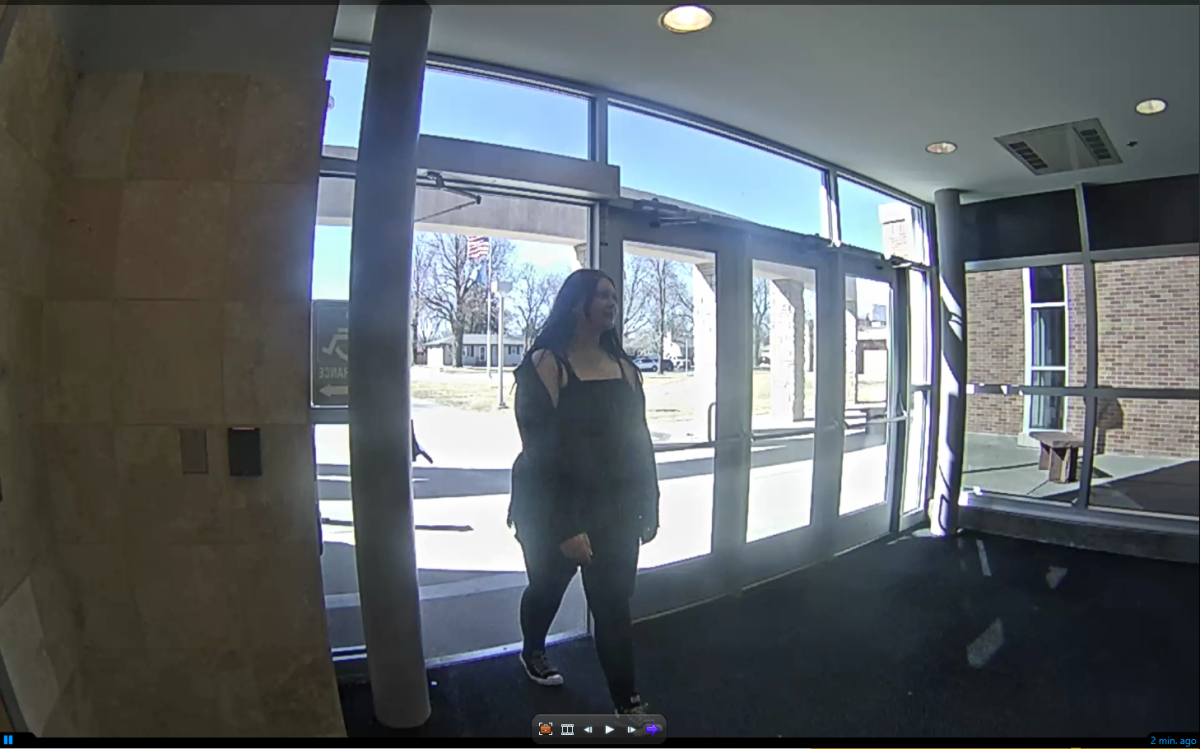Security cameras at Fremont High record student Gianna Hass entering the building.